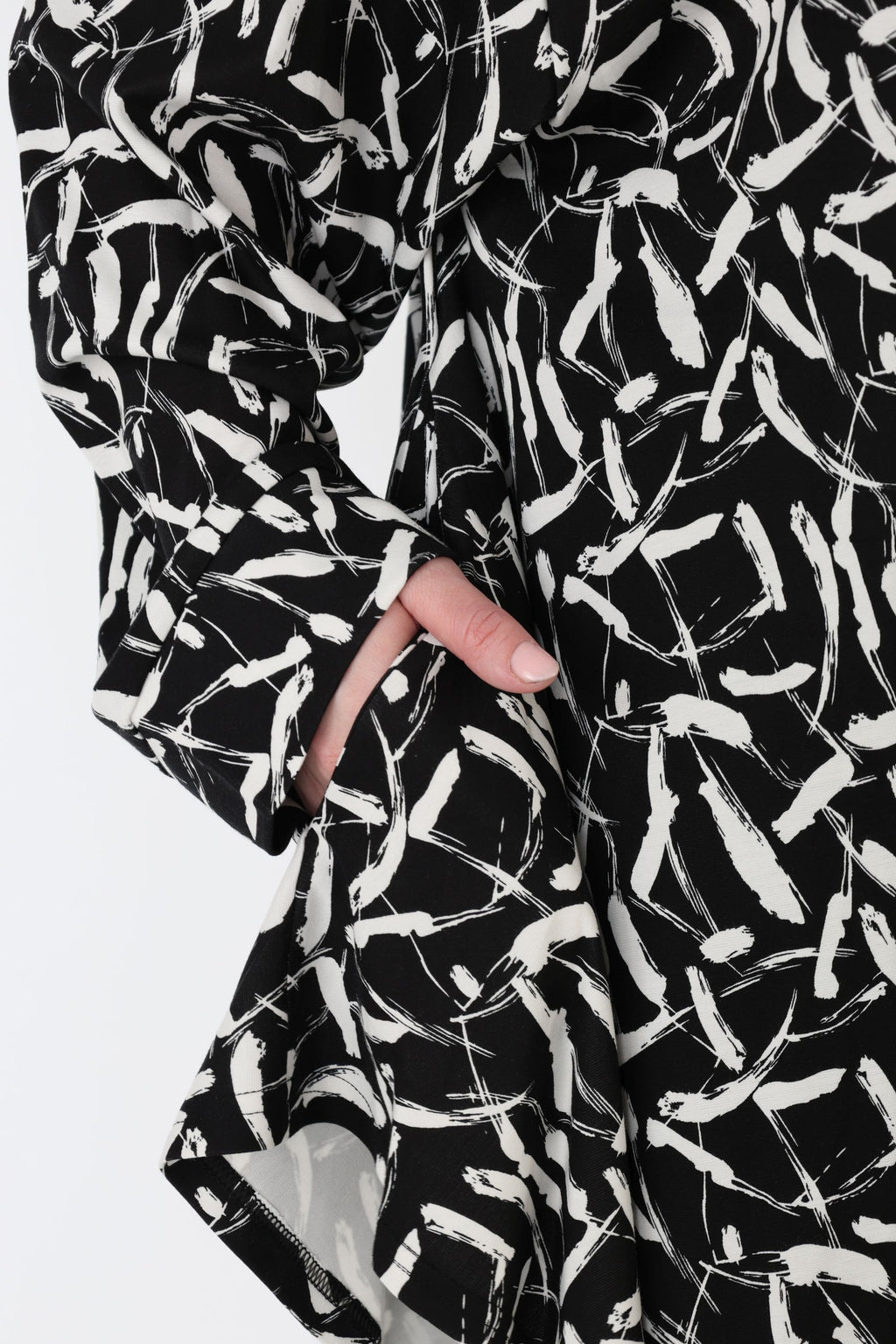 AKH Fashion 6917 Jacket, Black and White
