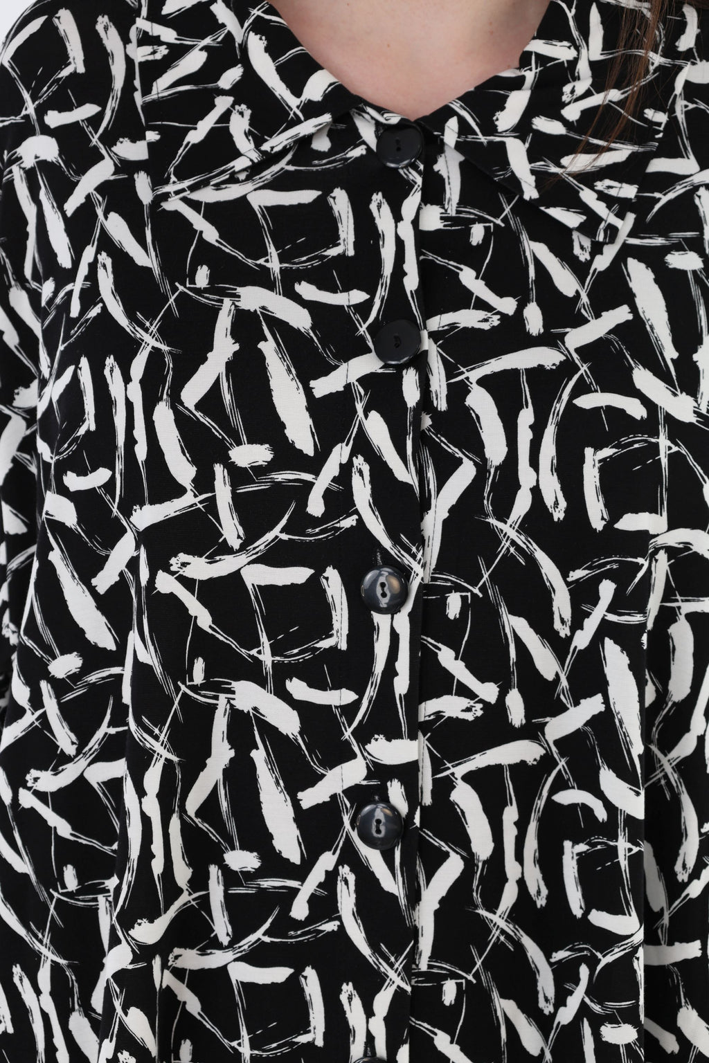 AKH Fashion 6917 Jacket, Black and White