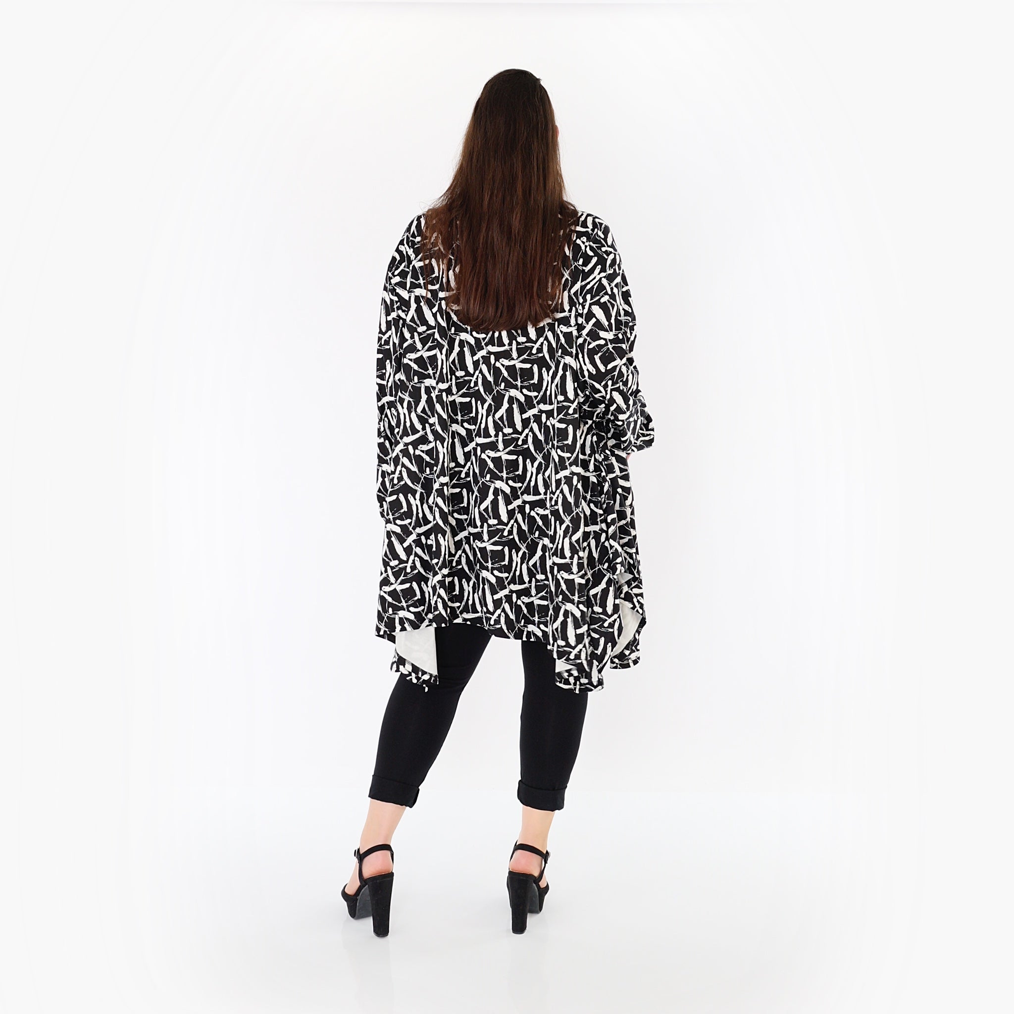 AKH Fashion Jacke 6917 Sahra, Schwarz-Weiß