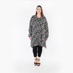 AKH Fashion 6917 Jacket, Black and White