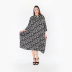 AKH Fashion 7198 Dress, Black-White