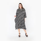 AKH Fashion 7198 Dress, Black-White