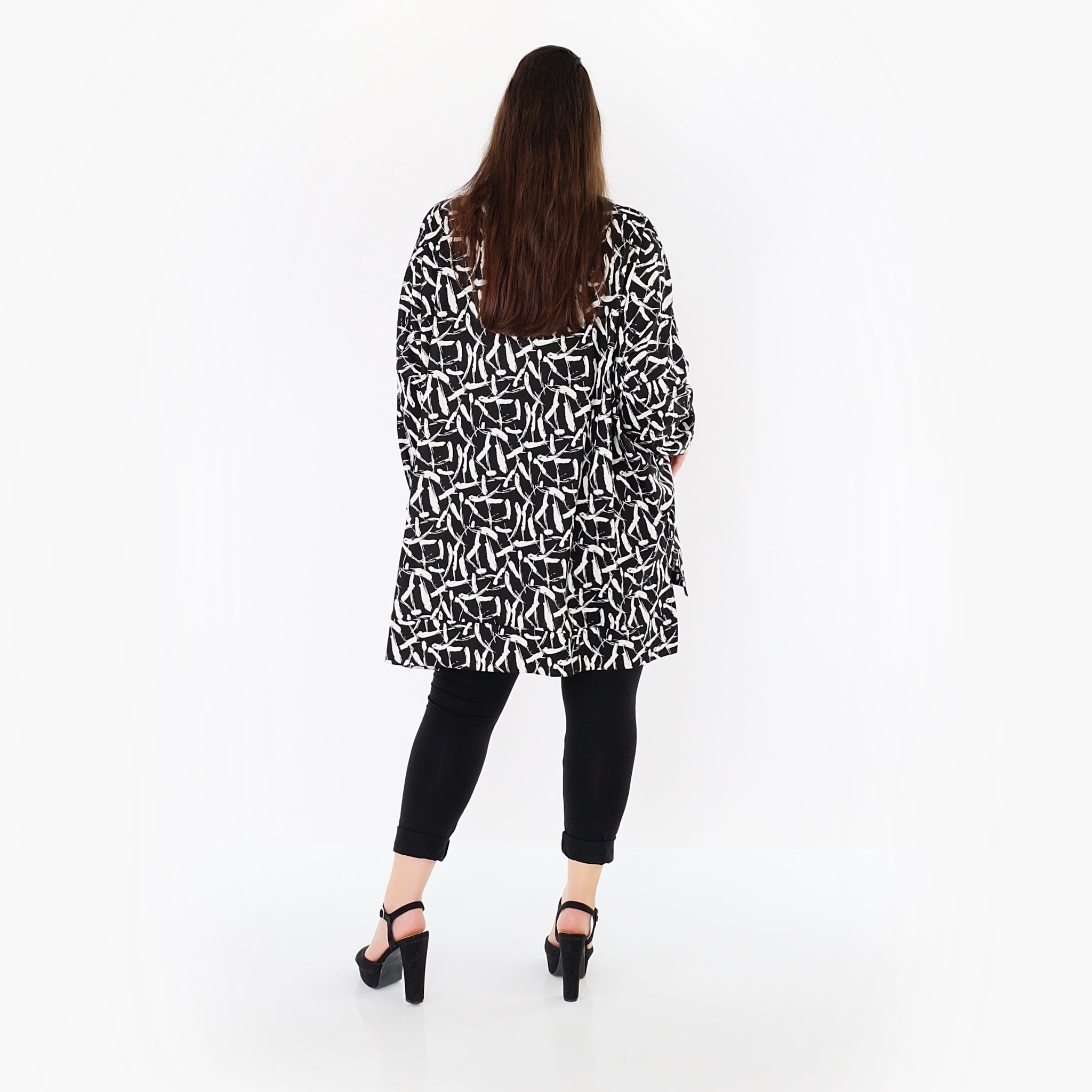 AKH Fashion Shirt 7718 Sahra, Schwarz-Weiß