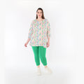 AKH Fashion 1892 Shirt, Ecru-Fuchsia-Multi