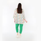 AKH Fashion 1892 Shirt, Ecru-Fuchsia-Multi