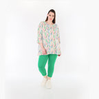 AKH Fashion 1892 Shirt, Ecru-Fuchsia-Multi
