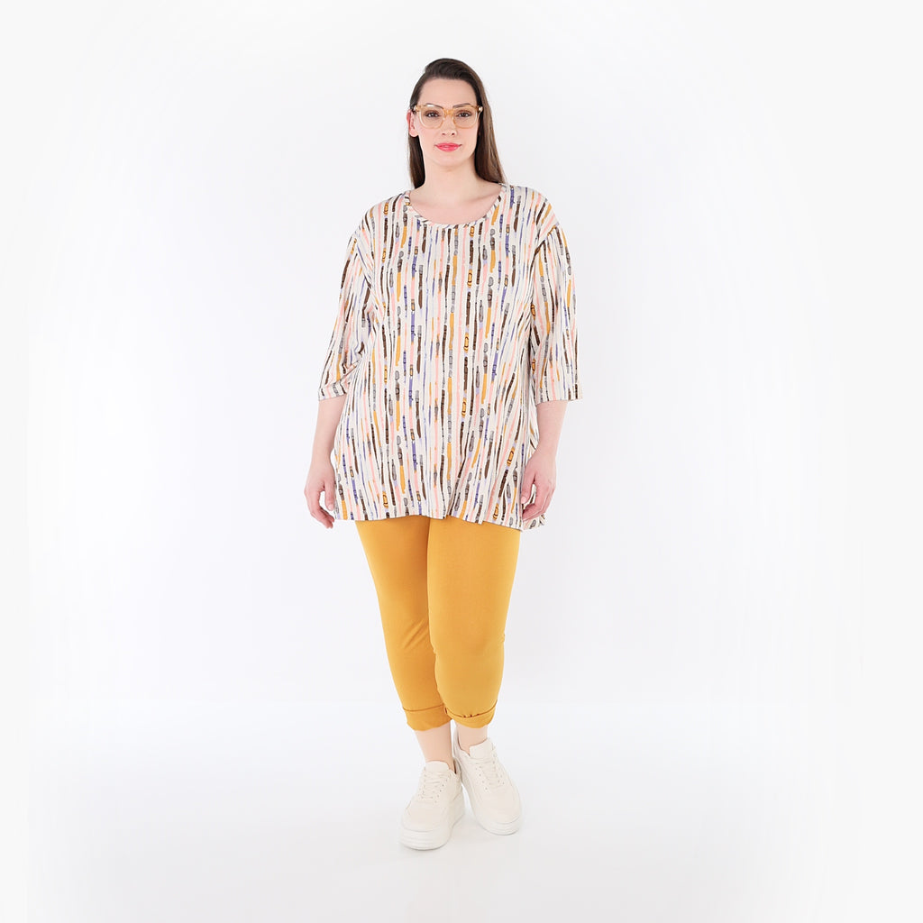 AKH Fashion 1892 Shirt, Ecru-Rosa-Multi