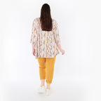 AKH Fashion 1892 Shirt, Ecru-Rosa-Multi