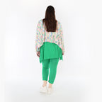 AKH Fashion 7011 Überwurf, Ecru-Fuchsia-Multi