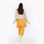AKH Fashion 7011 Überwurf, Ecru-Rosa-Multi