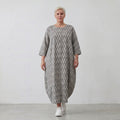 AKH Fashion 1926 Kleid, Grau-Ecru