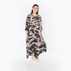 AKH Fashion 1927 Kleid, Grau-Braun