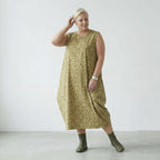 AKH Fashion Kleid 1925 Tamara, Beige-Olive