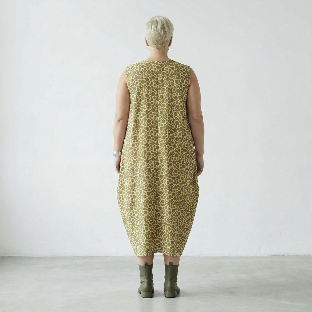 AKH Fashion Kleid 1925 Tamara, Beige-Olive