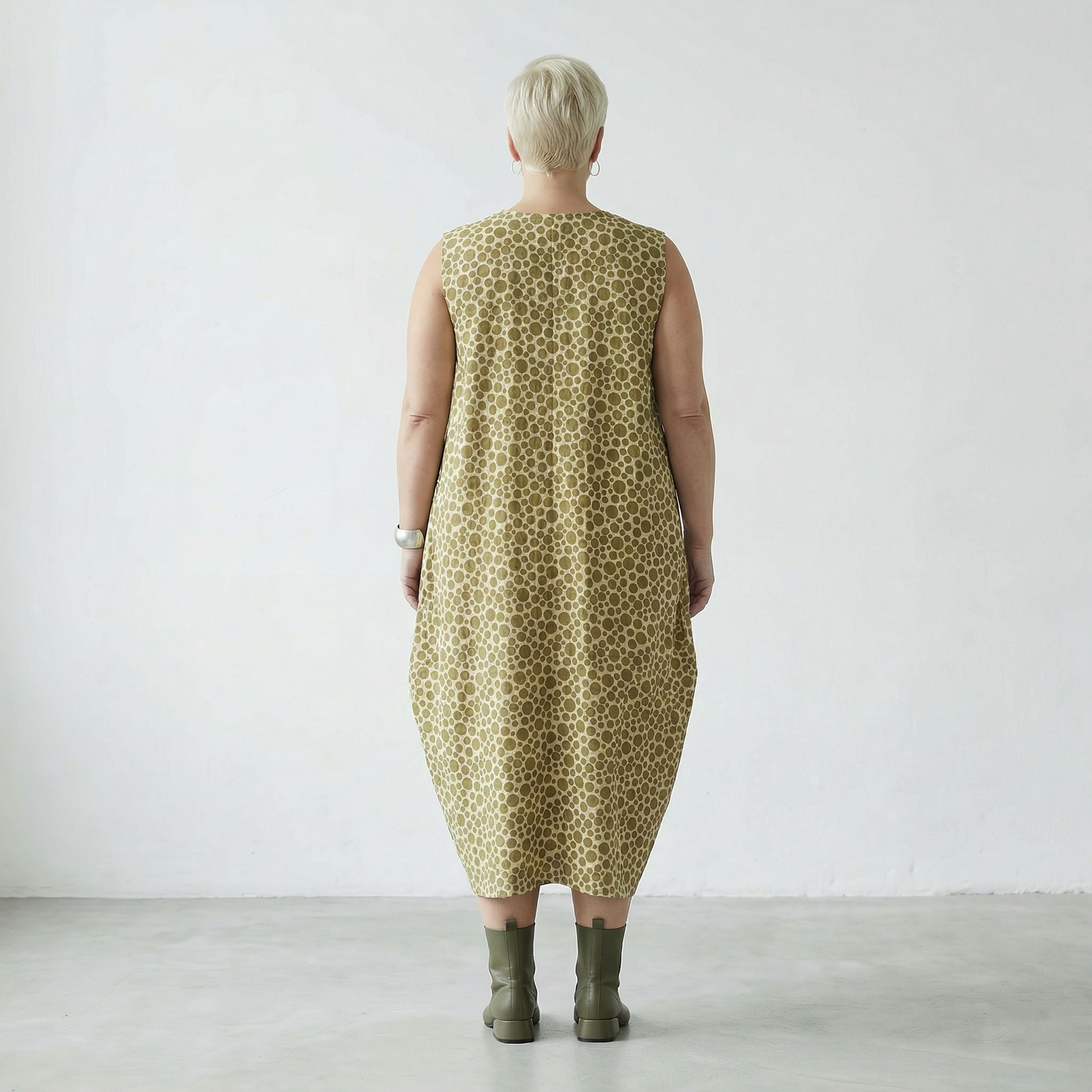 AKH Fashion Kleid 1925 Tamara, Beige-Olive
