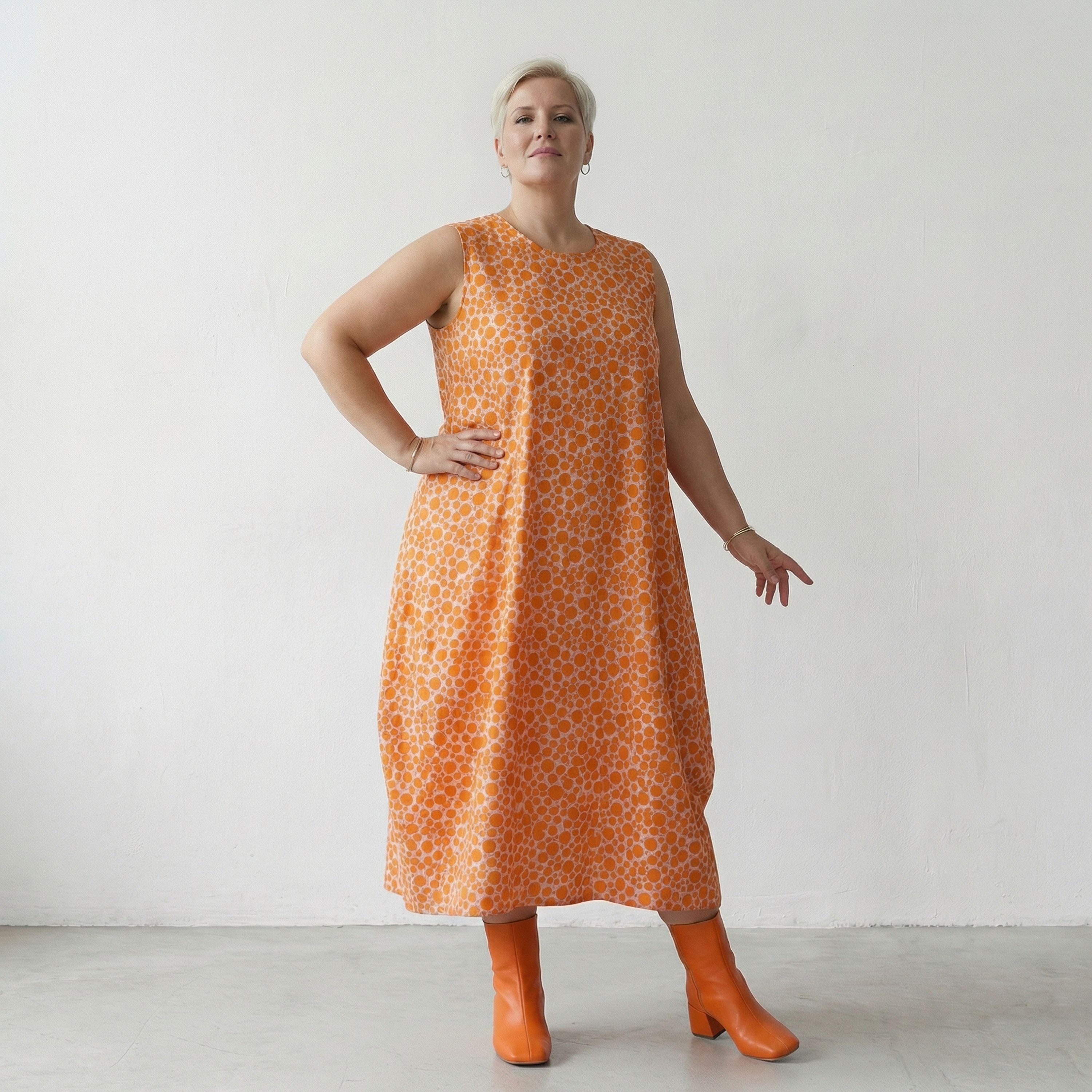 AKH Fashion Kleid 1925 Tamara, Rosa-Orange