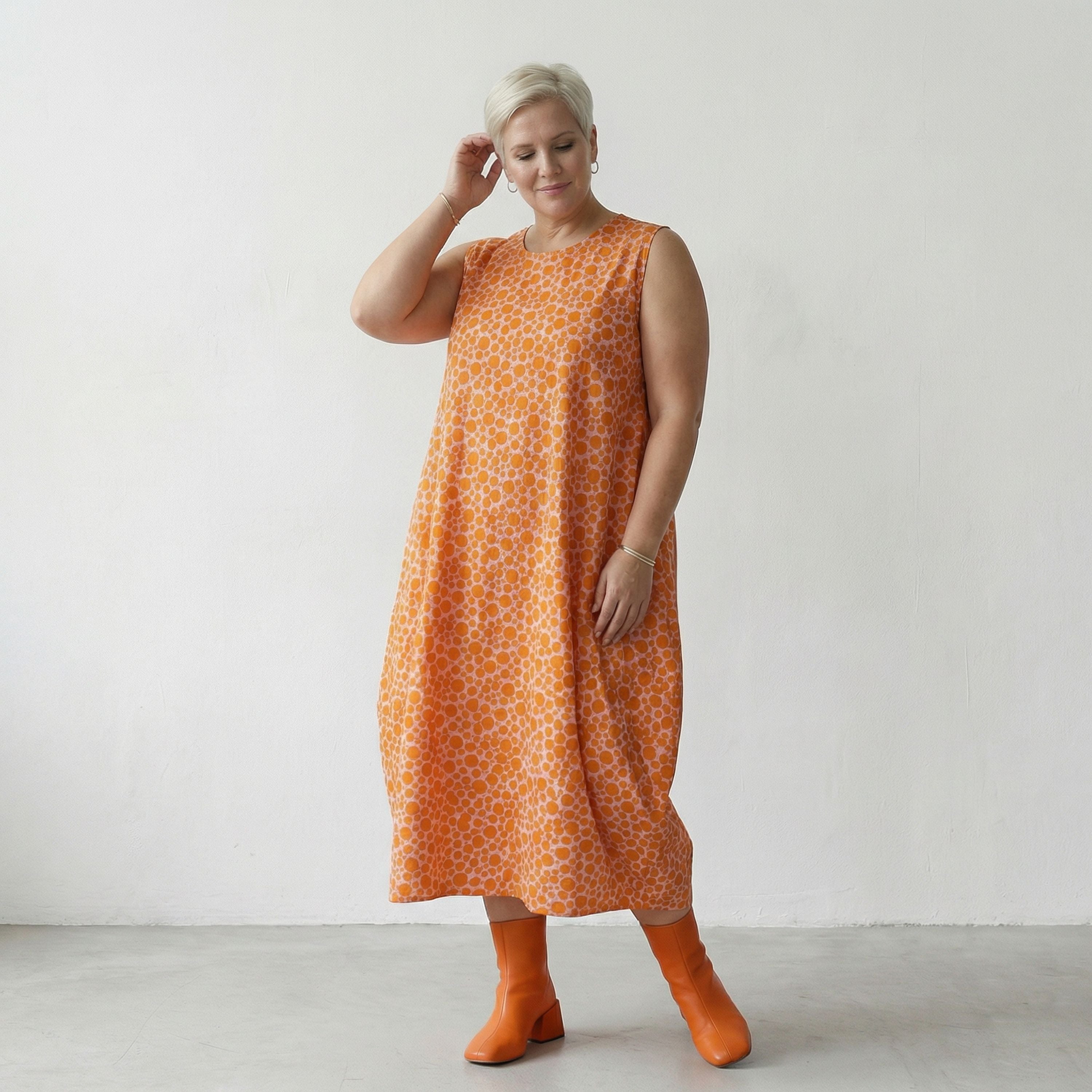 AKH Fashion Kleid 1925 Tamara, Rosa-Orange