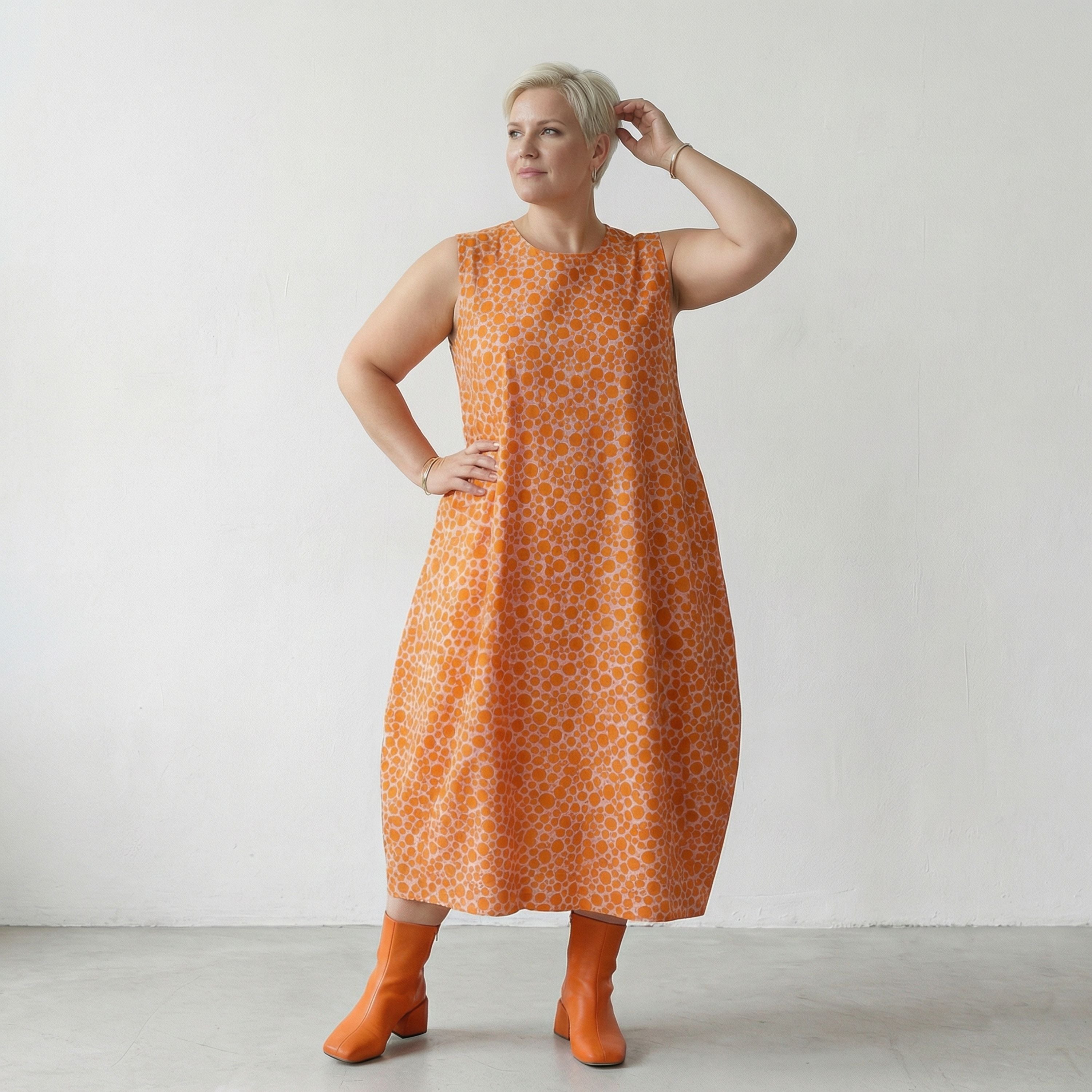 AKH Fashion Kleid 1925 Tamara, Rosa-Orange
