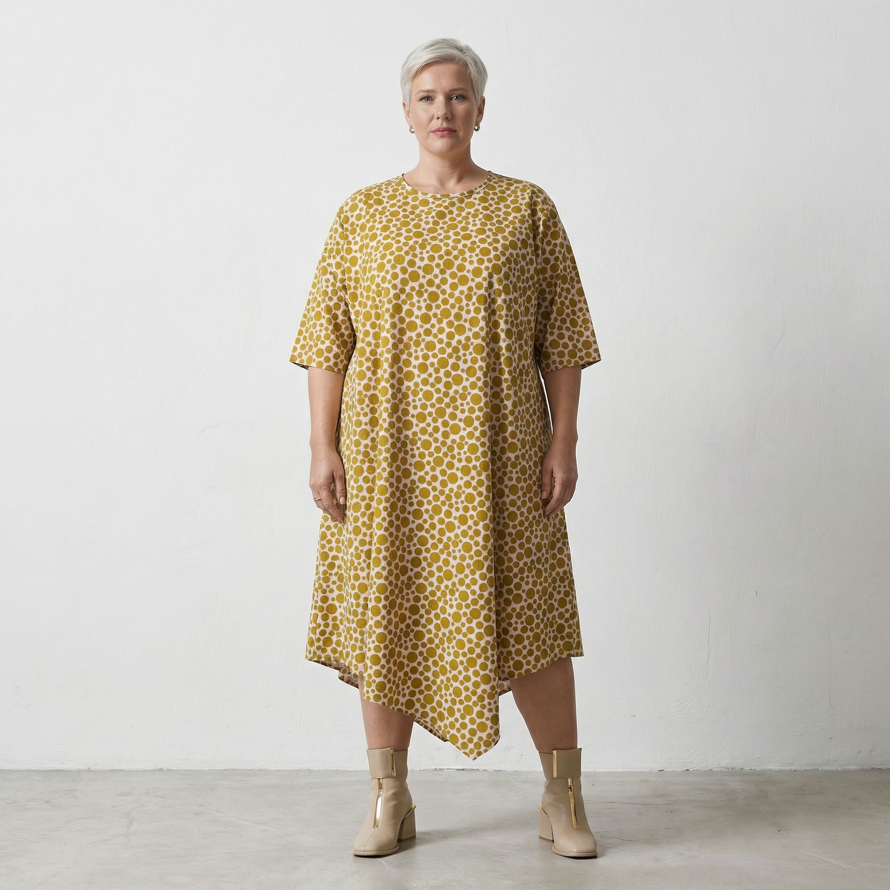 AKH Fashion Kleid 1927 Tamara, Beige-Olive
