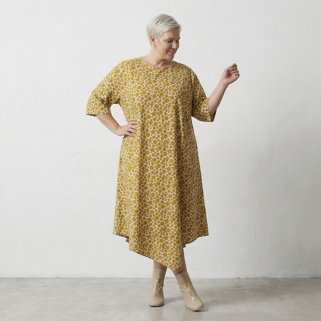 AKH Fashion Kleid 1927 Tamara, Beige-Olive