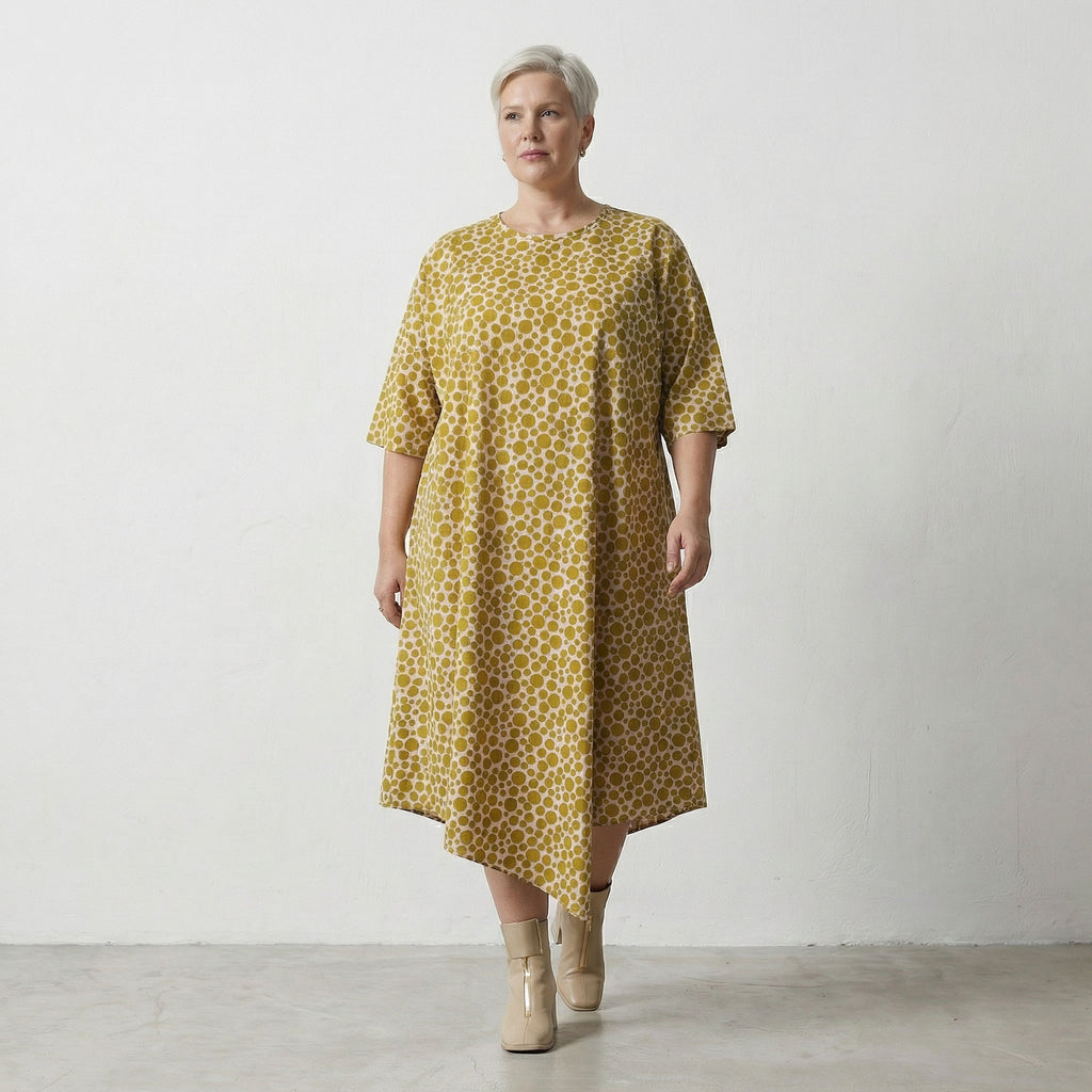AKH Fashion Kleid 1927 Tamara, Beige-Olive