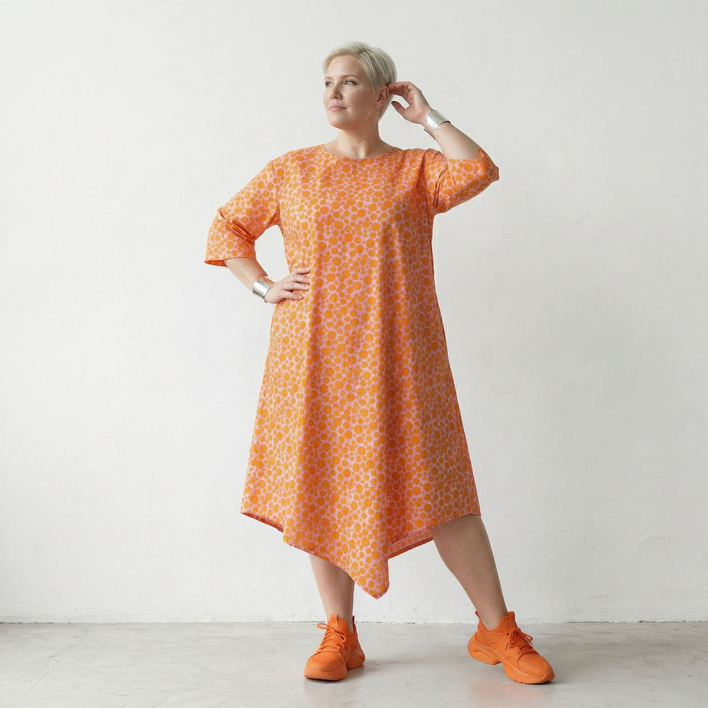 AKH Fashion Kleid 1927 Tamara, Rosa-Orange