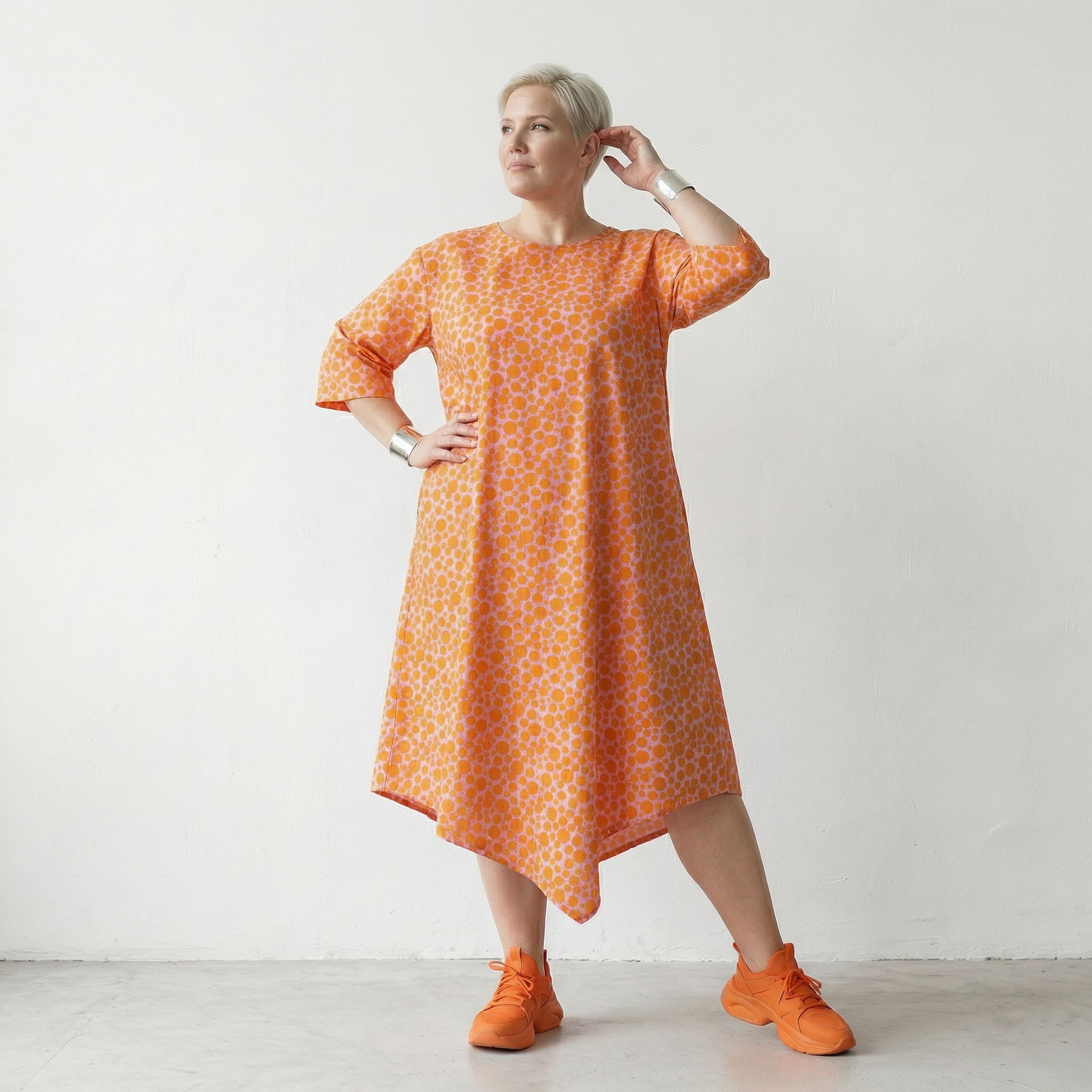 AKH Fashion Kleid 1927 Tamara, Rosa-Orange
