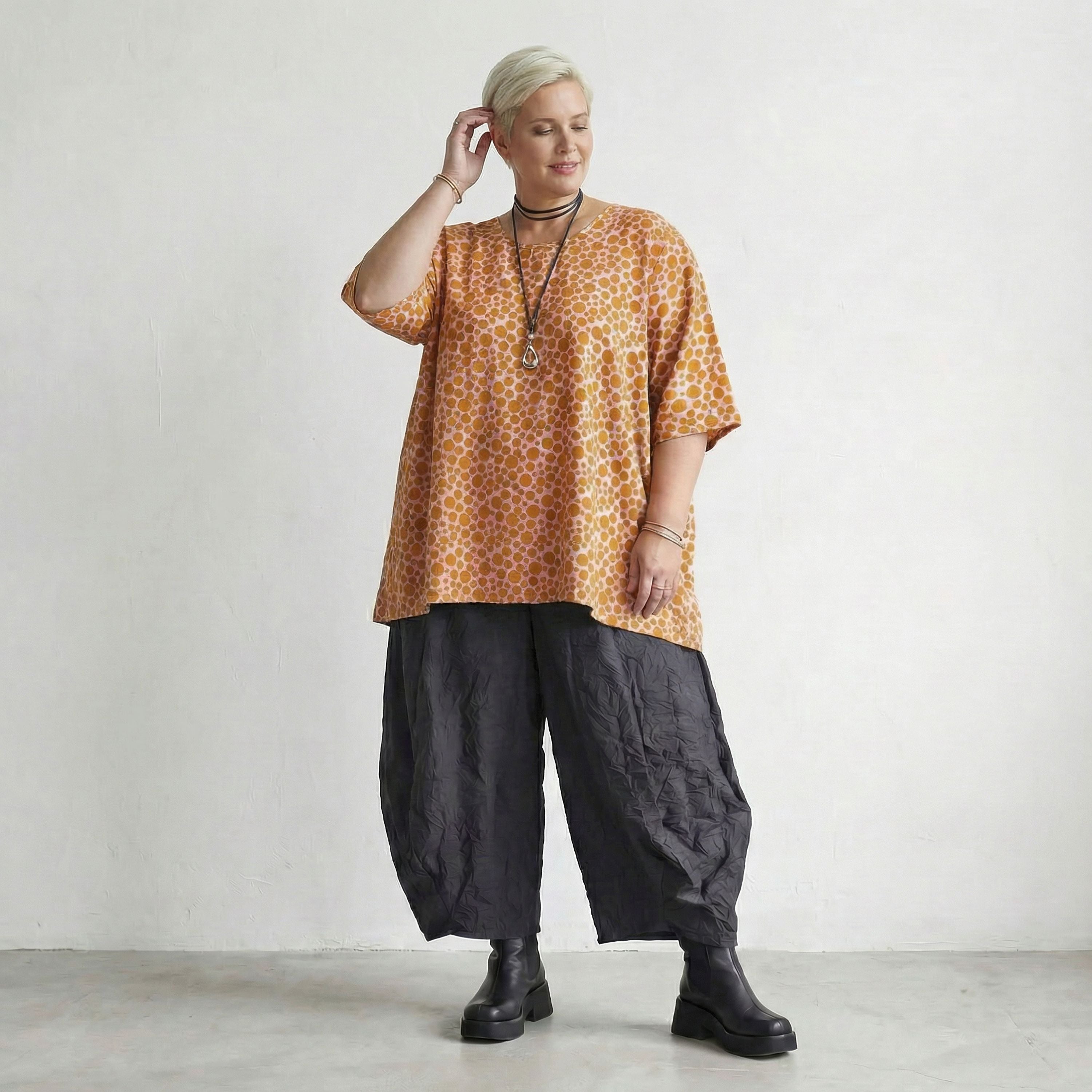 AKH Fashion Shirt 593 Tamara, Rosa-Orange