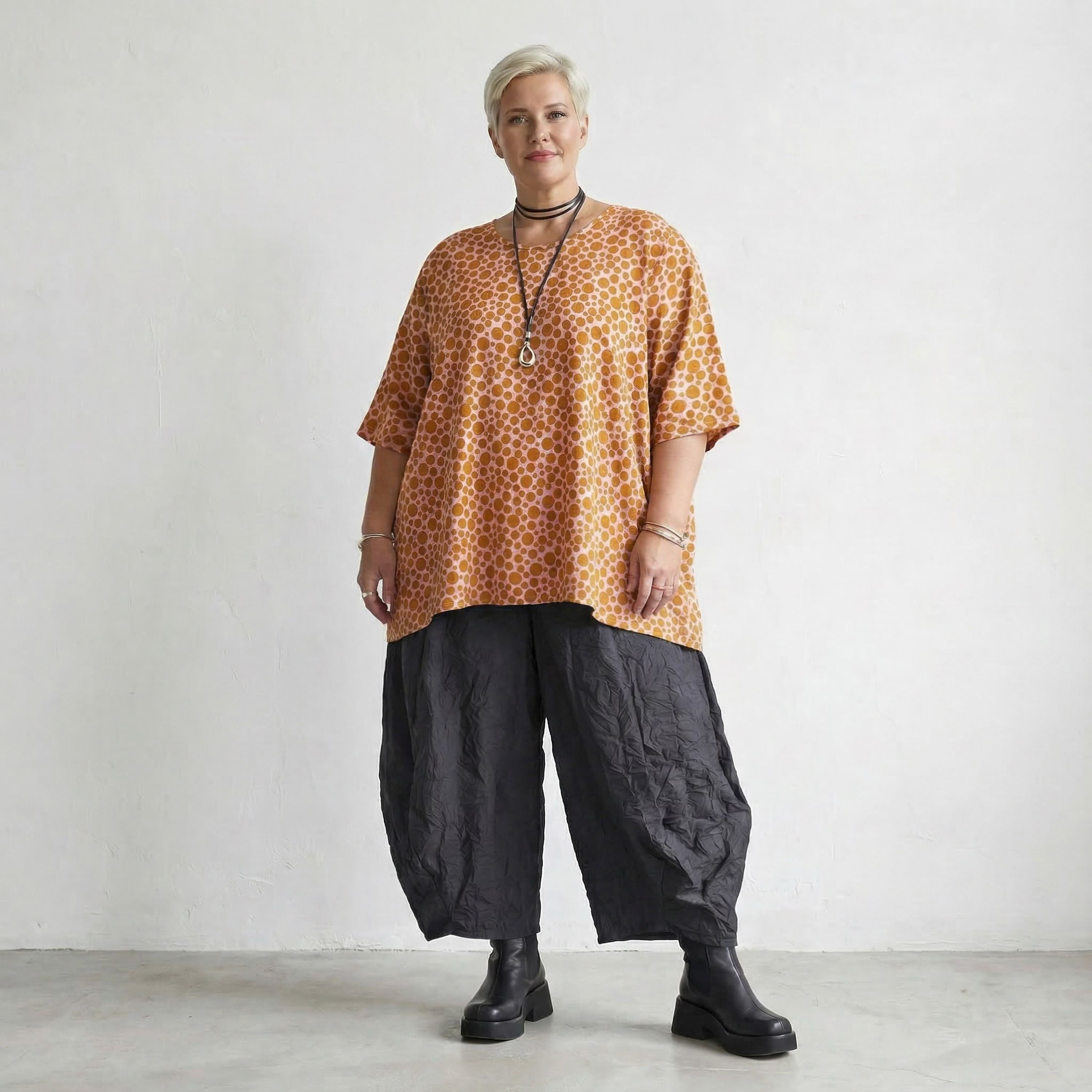 AKH Fashion Shirt 593 Tamara, Rosa-Orange