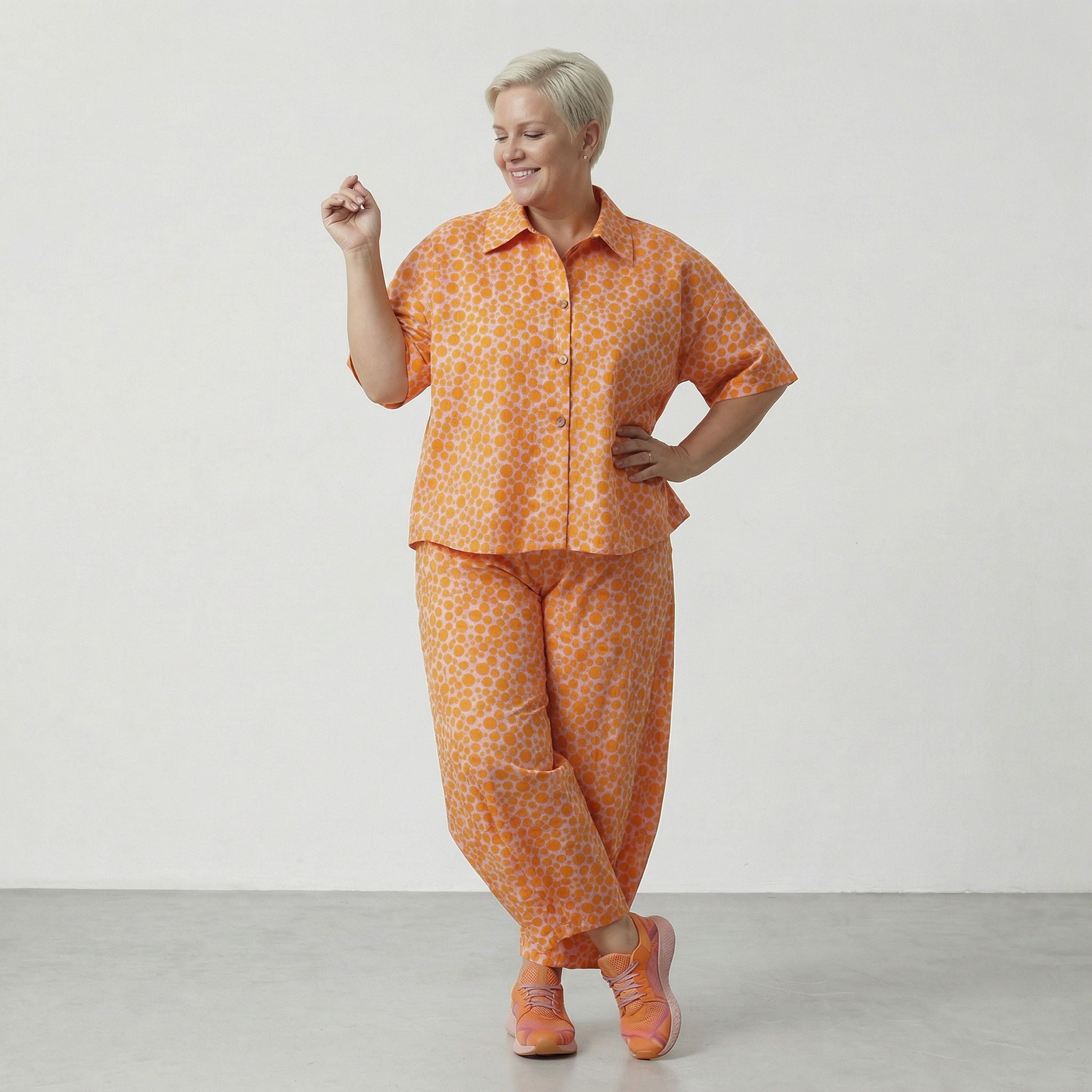 AKH Fashion Hose 8069 Tamara, Rosa-Orange