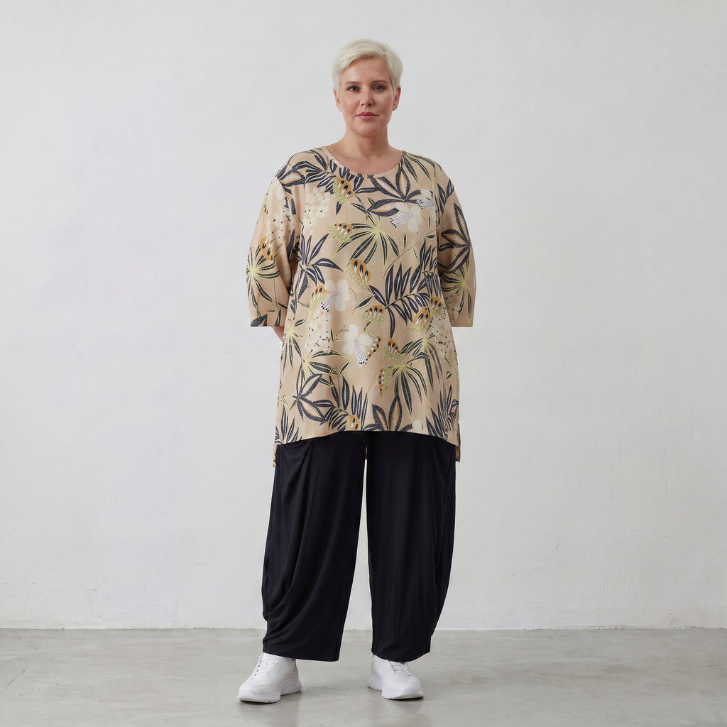 AKH Fashion Shirt 593 Lilli, Sand-Multi