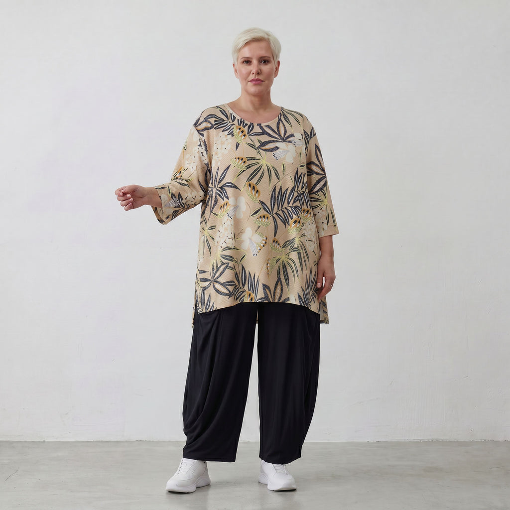 AKH Fashion Shirt 593 Lilli, Sand-Multi