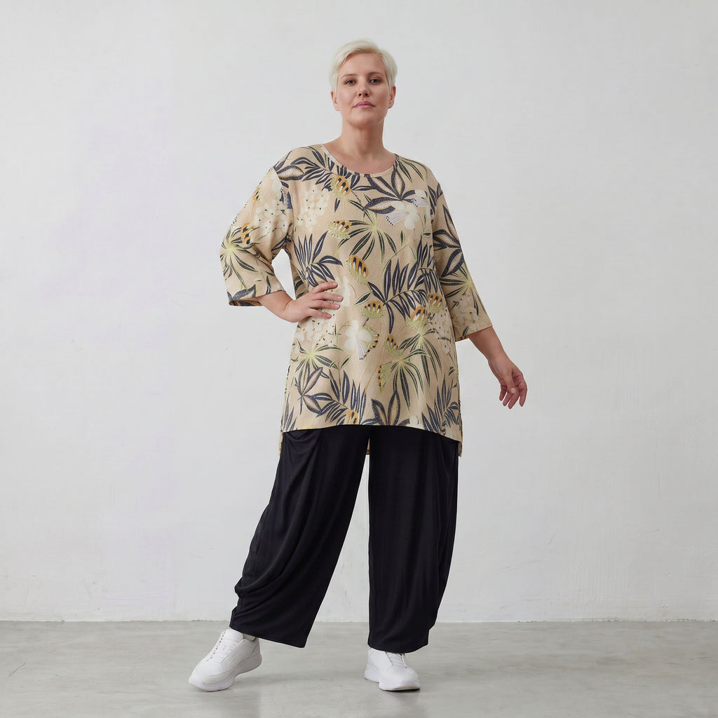 AKH Fashion Shirt 593 Lilli, Sand-Multi