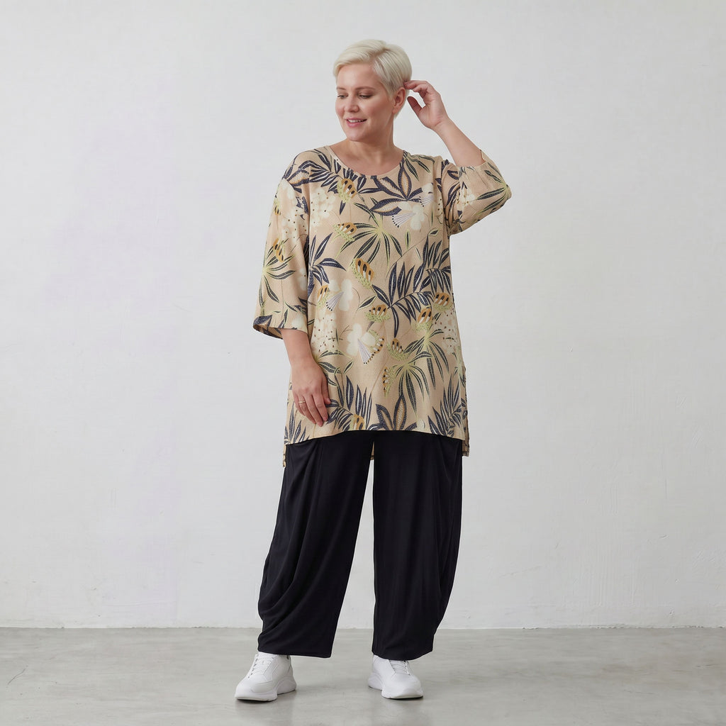 AKH Fashion Shirt 593 Lilli, Sand-Multi