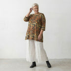 AKH Fashion Shirt 593 Malia, Orange-Schwarz-Gelb