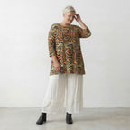 AKH Fashion Shirt 593 Malia, Orange-Schwarz-Gelb