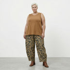AKH Fashion Hose 8069 Malia, Beige-Schwarz-Fuchsia