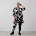 AKH Fashion Shirt 1019 Vanta, Schwarz-Weiß