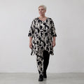 AKH Fashion Shirt 1019 Vanta, Schwarz-Weiß