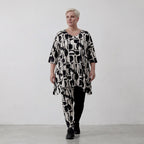 AKH Fashion Shirt 1019 Vanta, Schwarz-Weiß