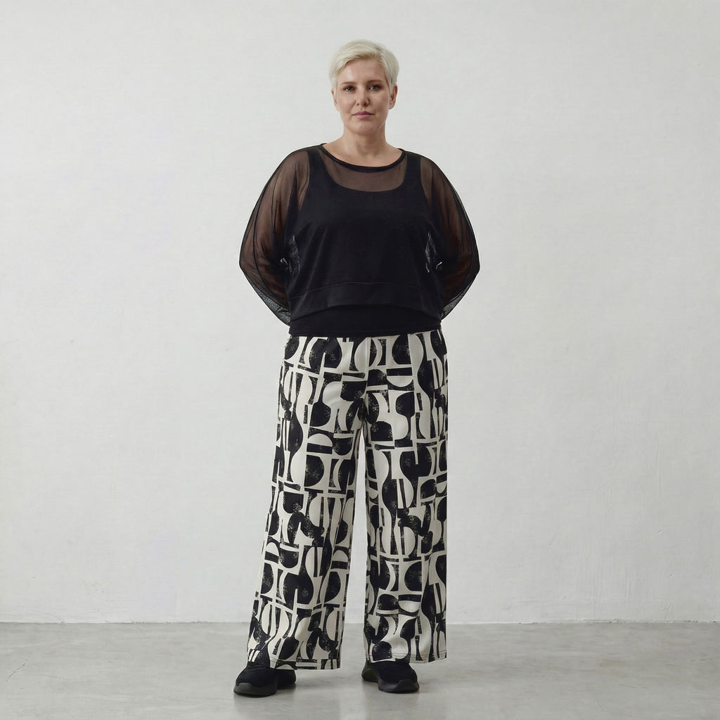 AKH Fashion Hose 6937 Vanta, Schwarz-Weiß