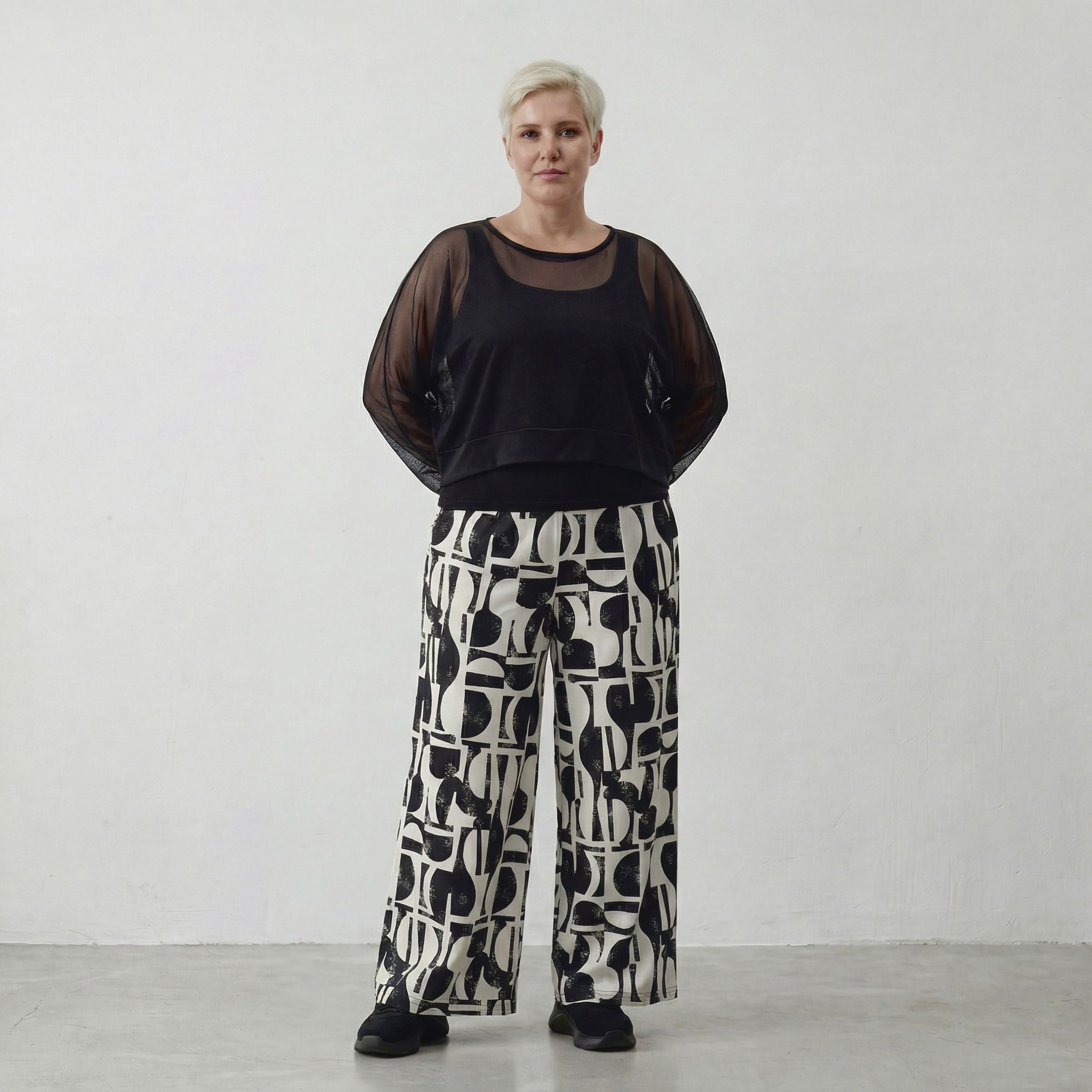 AKH Fashion Hose 6937 Vanta, Schwarz-Weiß