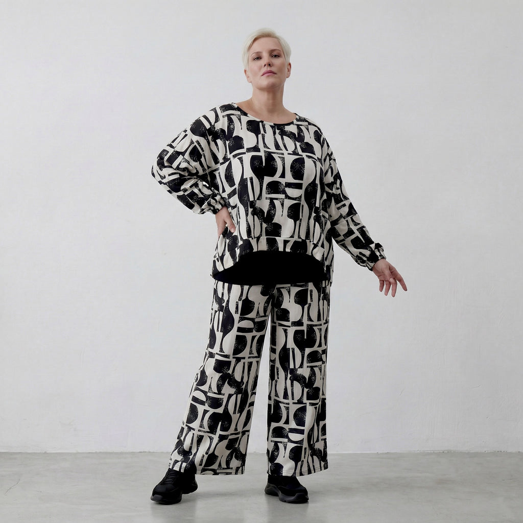 AKH Fashion · Laagjestop · Vanta · 7011 · Zwart/Wit
