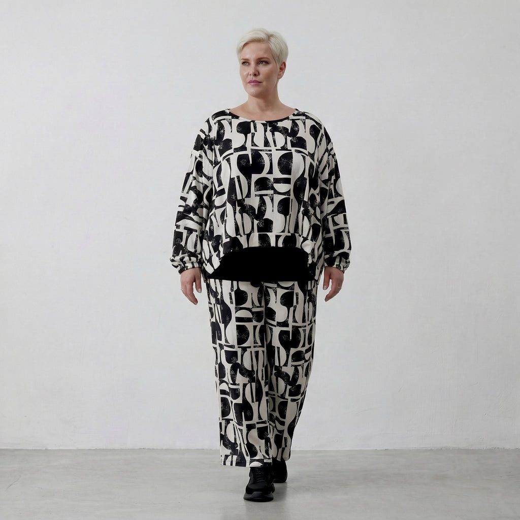 AKH Fashion · Laagjestop · Vanta · 7011 · Zwart/Wit