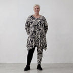 AKH Fashion Shirt 1019 Pureline, Schwarz-Weiß