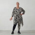 AKH Fashion Shirt 6448 Pureline, Schwarz-Weiß