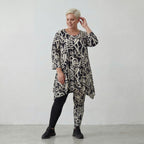AKH Fashion Shirt 6448 Pureline, Schwarz-Weiß