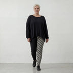 AKH Fashion Leggings P100 Atelier, Schwarz-Weiß