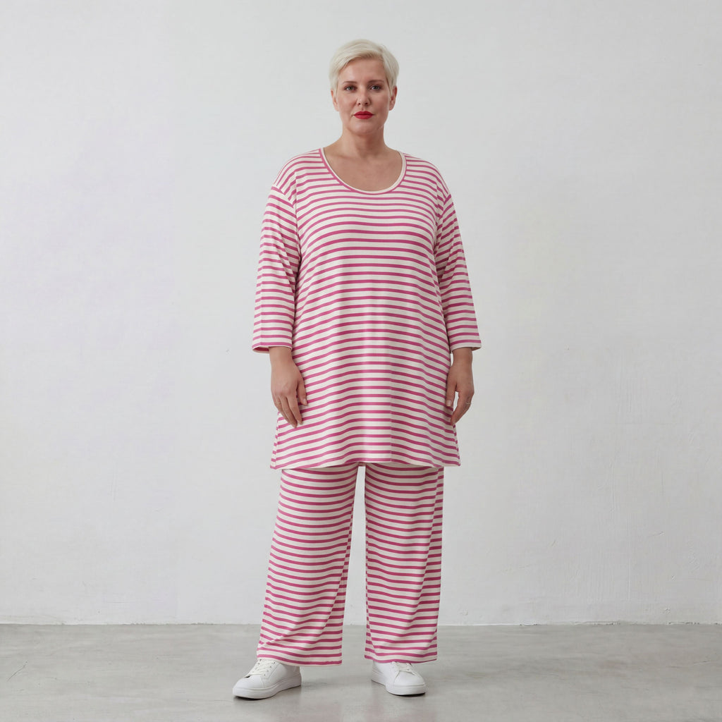 AKH Fashion Shirt 1892 SailorBabe, Weiß-Fuchsia