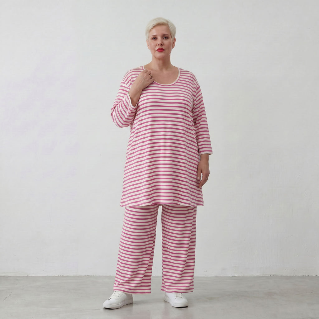 AKH Fashion Shirt 1892 SailorBabe, Weiß-Fuchsia